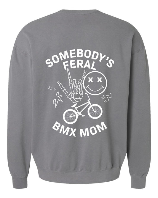Feral BMX Mom - Unisex Crewneck