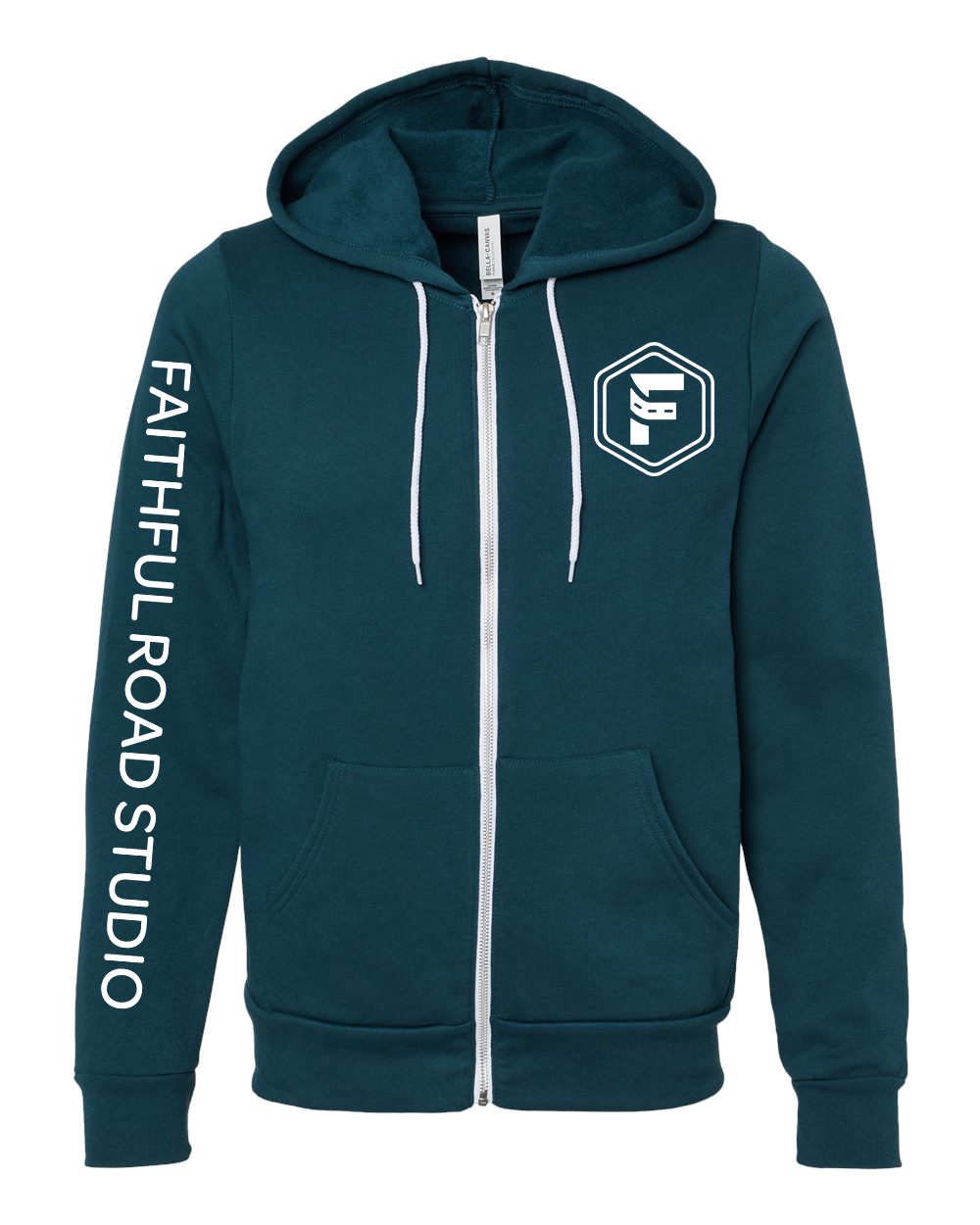 Faithful Road - Unisex Hooded Zip-Up