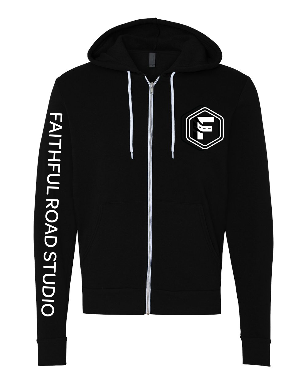 Faithful Road - Unisex Hooded Zip-Up