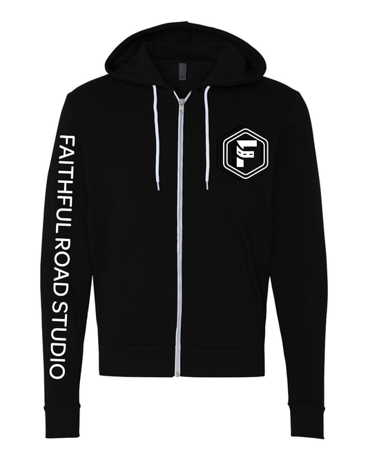 Faithful Road - Unisex Hooded Zip-Up