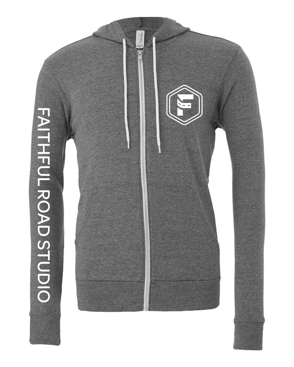 Faithful Road - Unisex Hooded Zip-Up