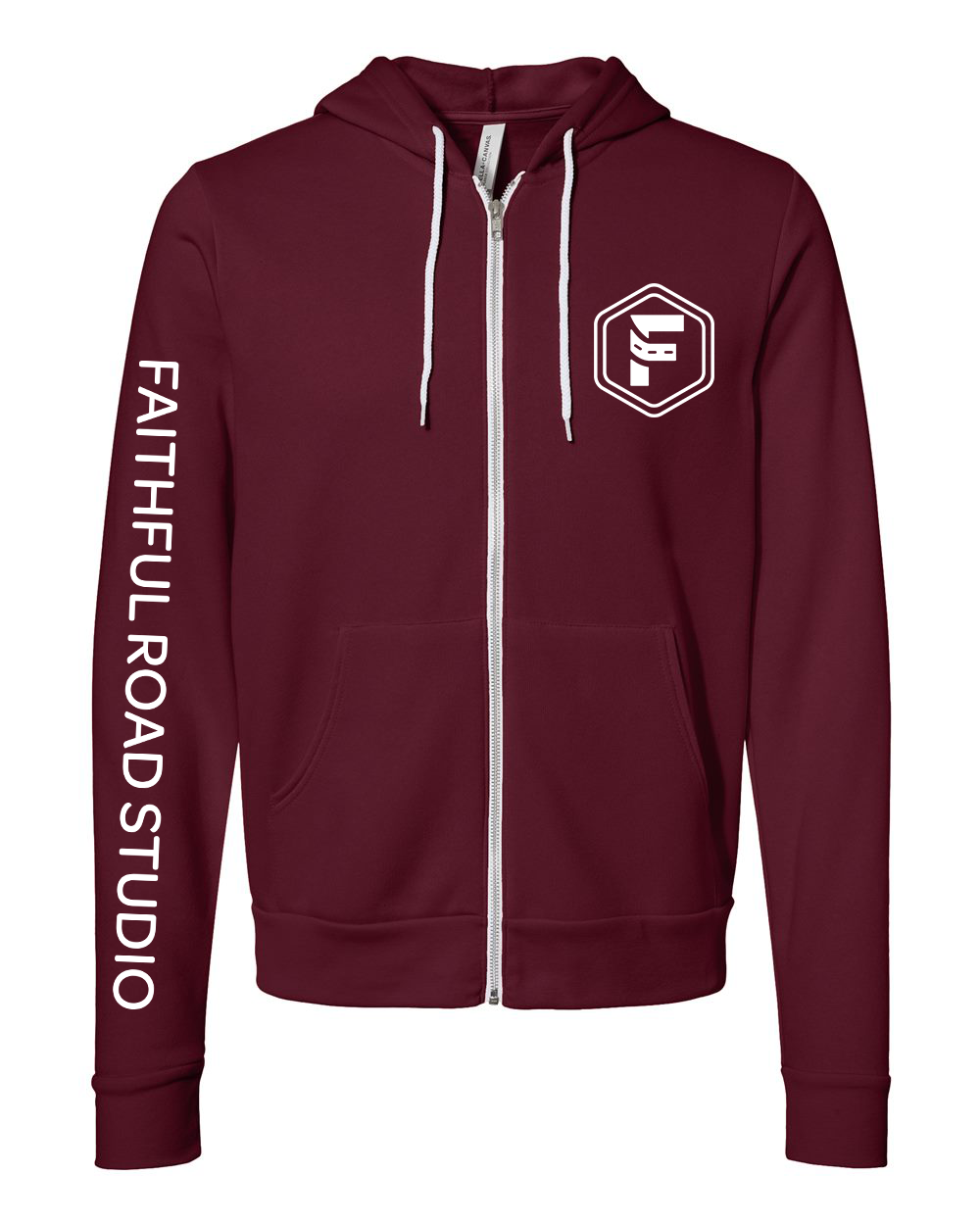 Faithful Road - Unisex Hooded Zip-Up