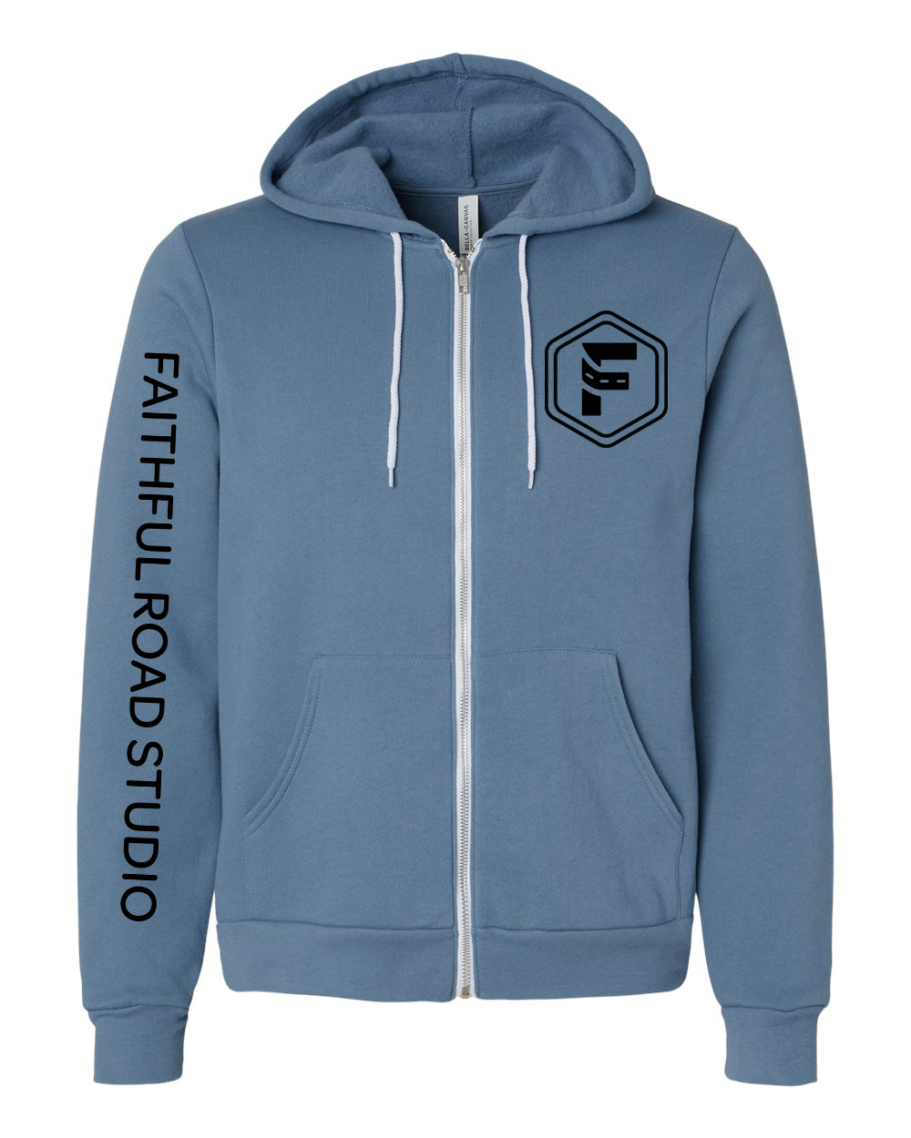 Faithful Road - Unisex Hooded Zip-Up