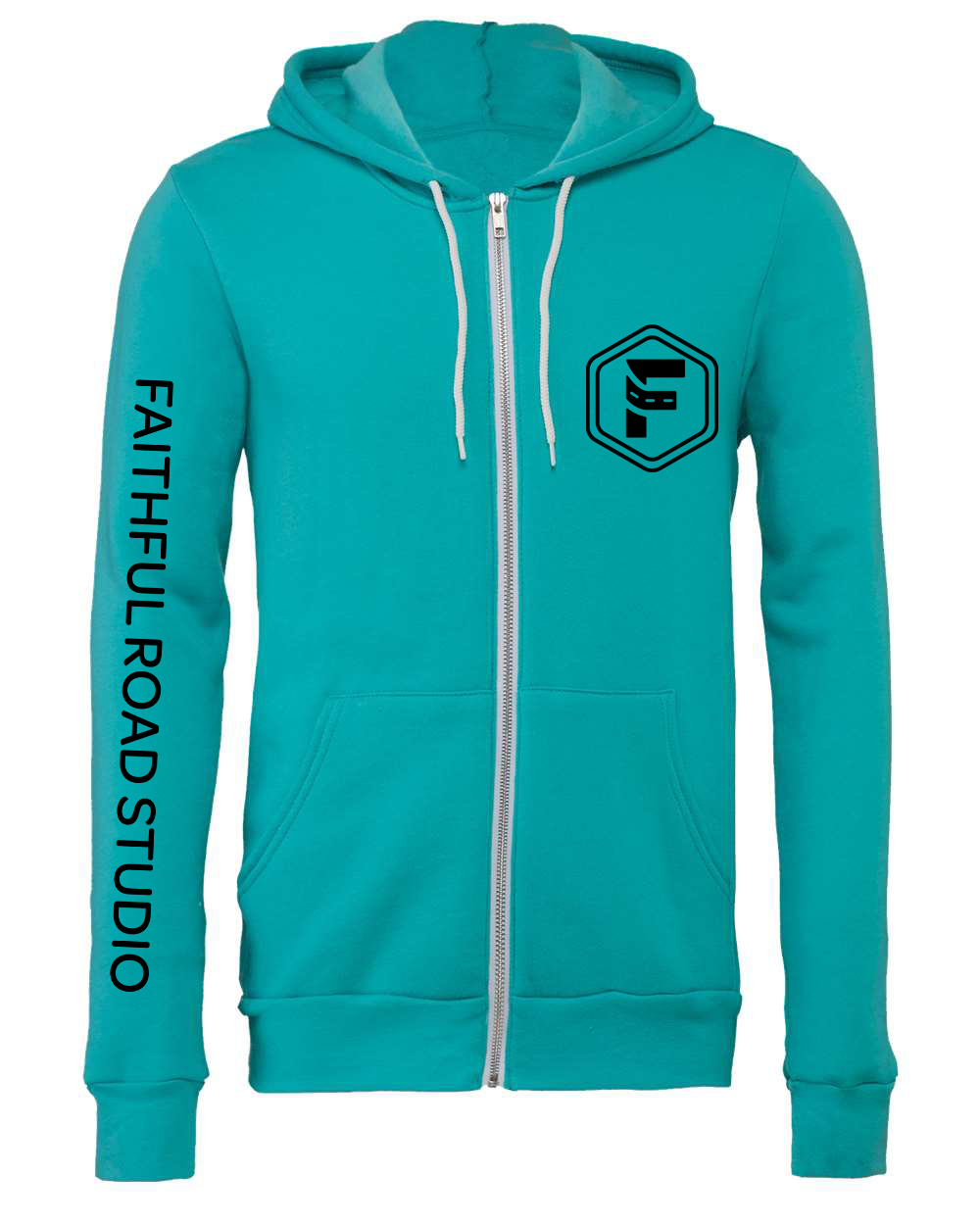 Faithful Road - Unisex Hooded Zip-Up