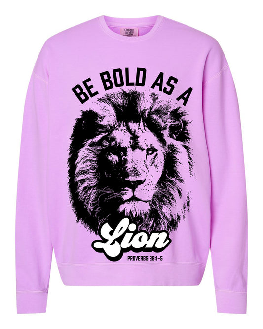 Bold As A Lion - Adult Unisex Crewneck